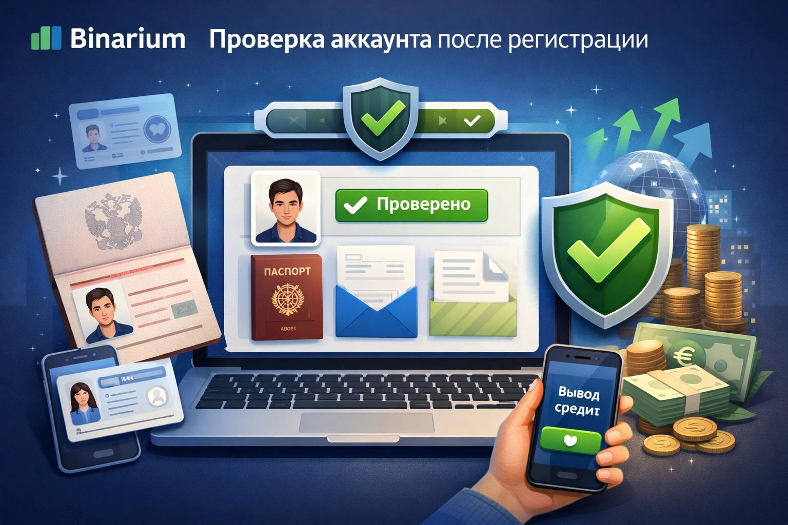Регистрация личного кабинета Binarium